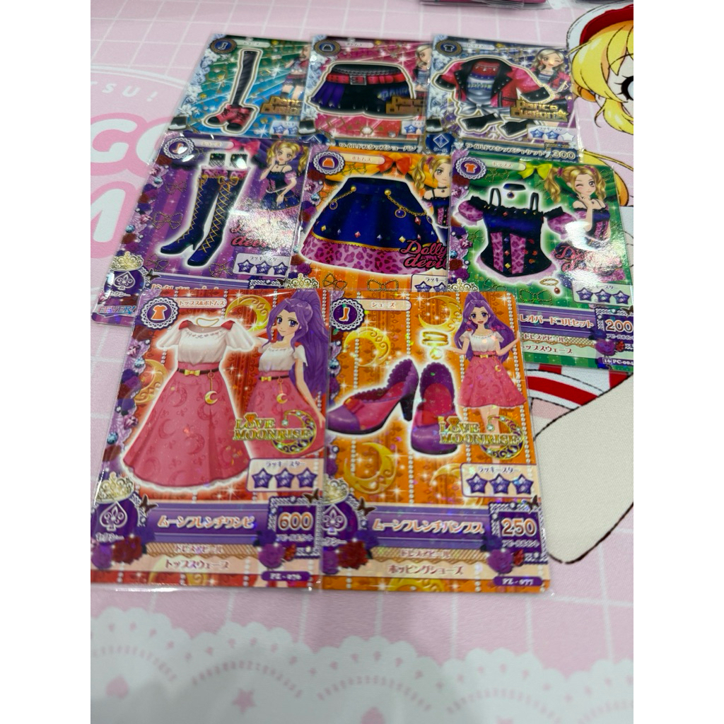 Aikatsu Akari Generation Dance Fushiin Dolly Devil Love Moonrise Mizuki Rin Lisa Rare Cards