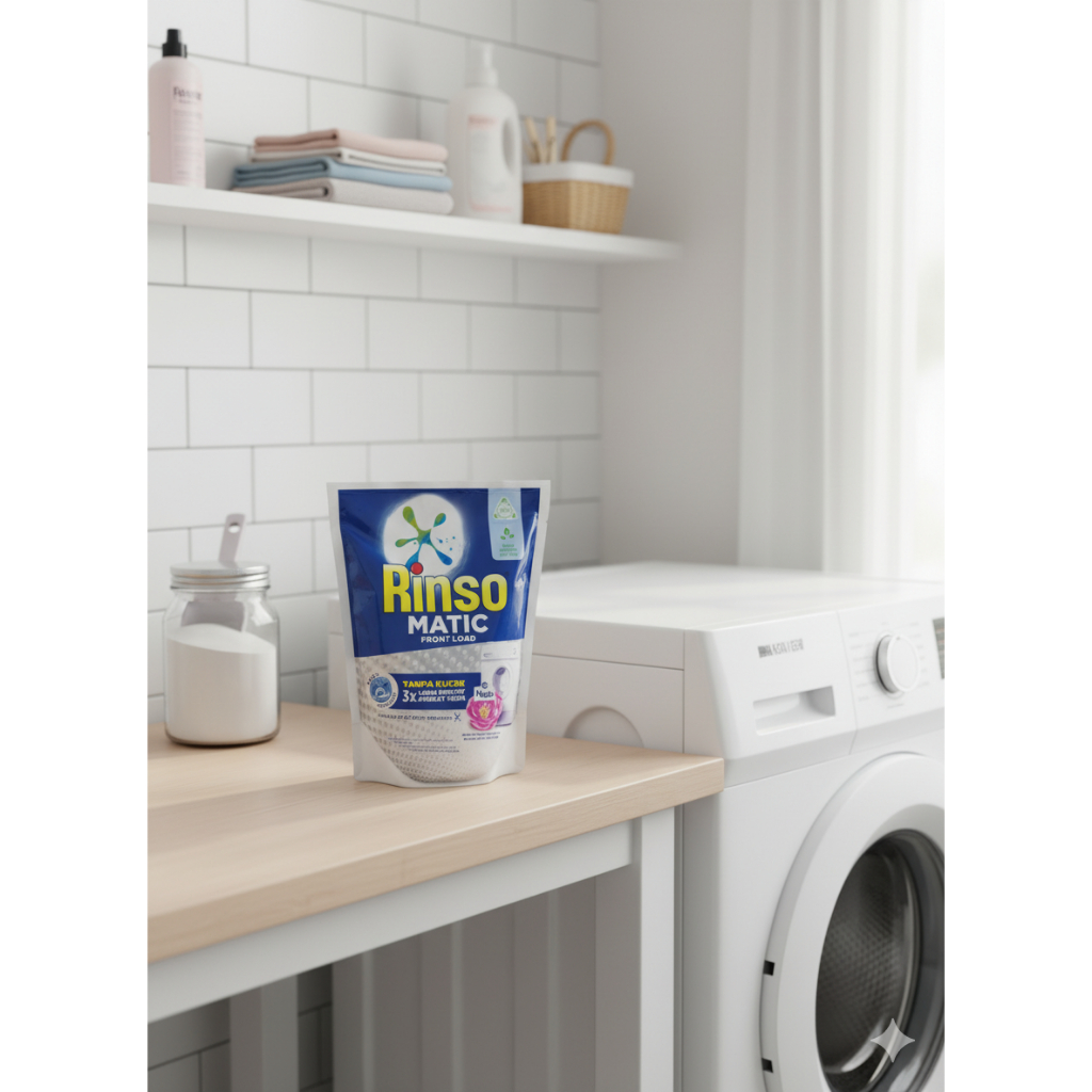 RINSO MATIC FRONT LOAD 1450ml - RINSO MATIC DETERJEN CAIR KONSENTRAT