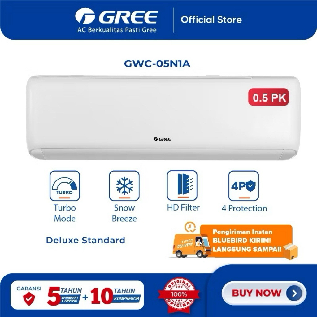 AC GREE 1/2PK GWC05N1A AC Gree Deluxe Standar 0,5PK
