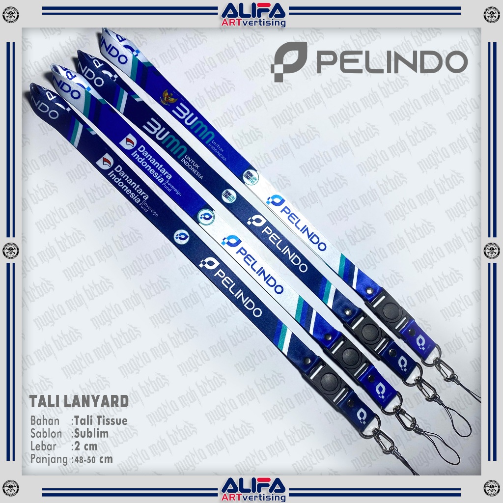 TALI LANYARD GANTUNGAN ID CARD/HP - PELINDO BUMN/DANANTARA