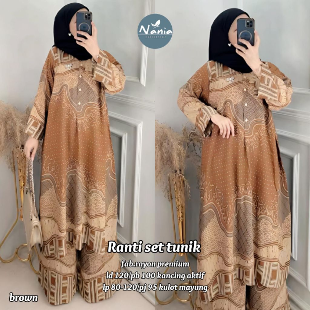 BISA COD BAJU NALA/ RANTI  SET   TUNIK  CANTIK   BY NANIA