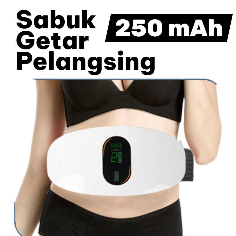 Sabuk Pelangsing Perut Buncit Getar Wanita Alat Pijat Pembakar Lemak