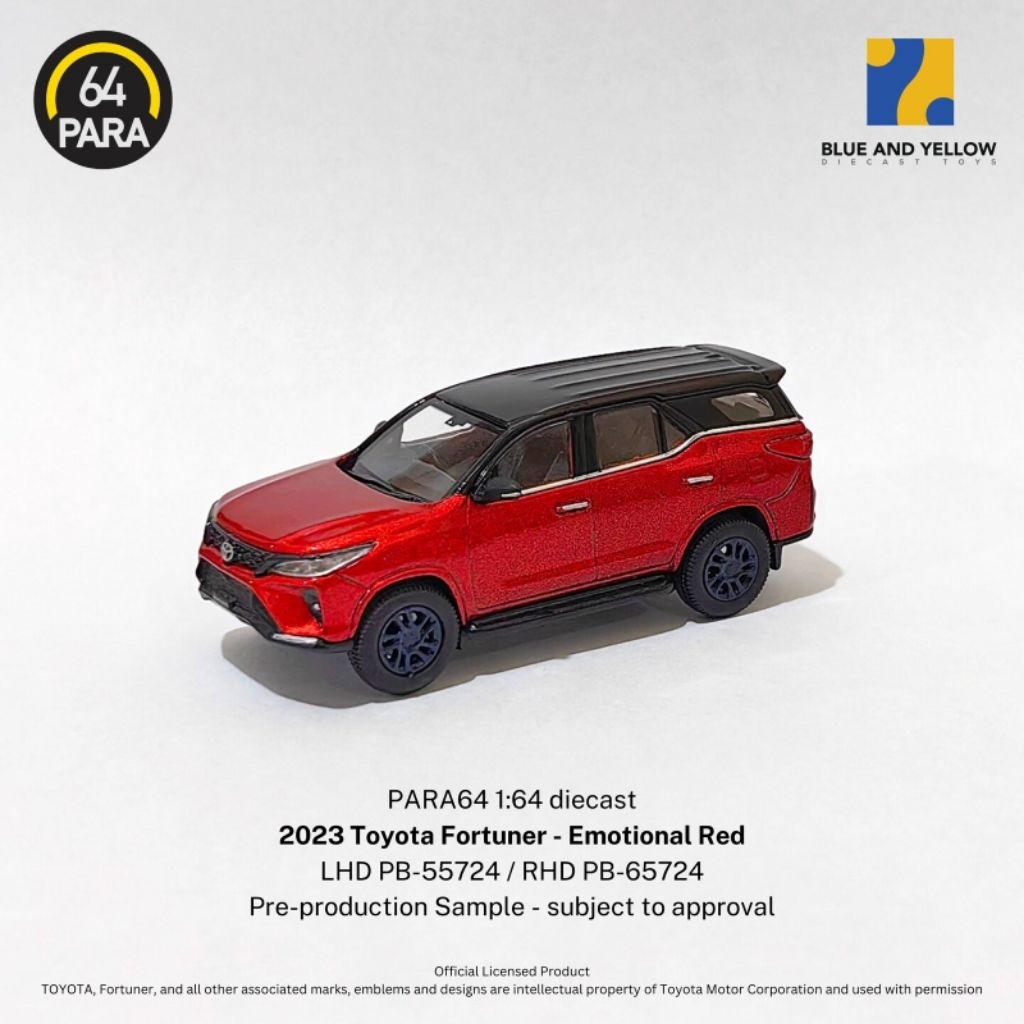 Para 64 2023 Toyota Fortuner Emotional Red