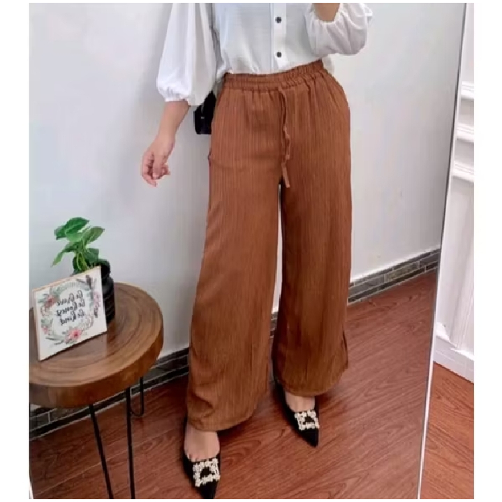 KULOT POLOS KOREAN STYLE KULOT LADY CRUSH CELANA PANJANG WANITA CELANA HIGHWAIST KULOT REMAJA KEREN 