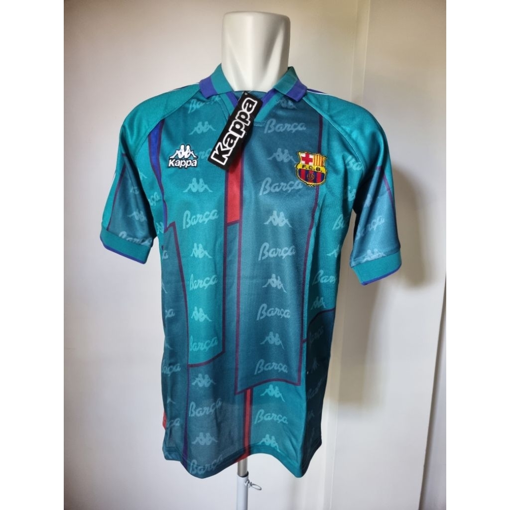 Jersey Retro Barca Away 1996-1997, grade Ori, size M