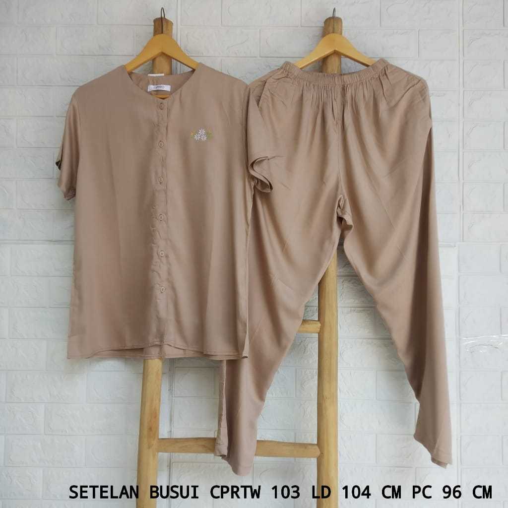 Setelan Rayon Twill AMRO Lengan Pendek Celana Panjang (CPRTW)