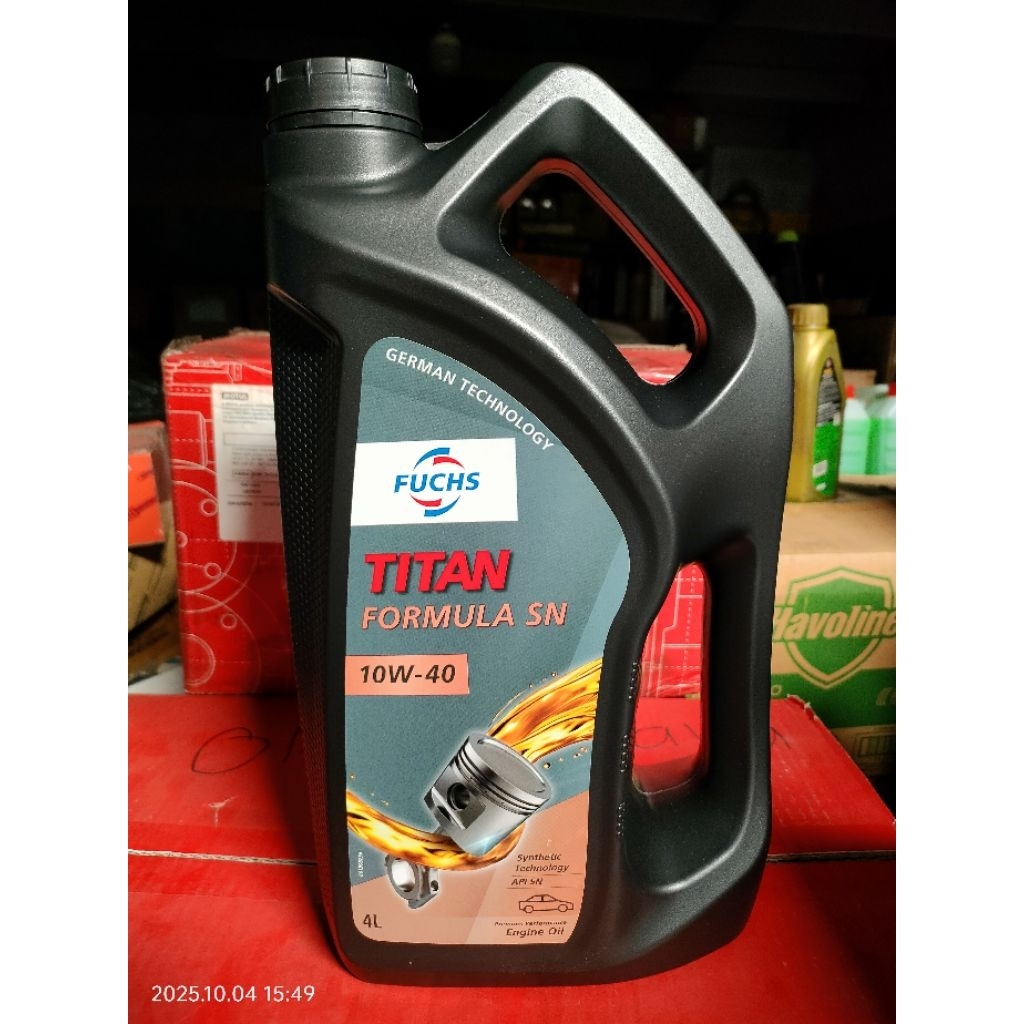 oli Fuchs Titan formula SN 10w40 galon 4 liter