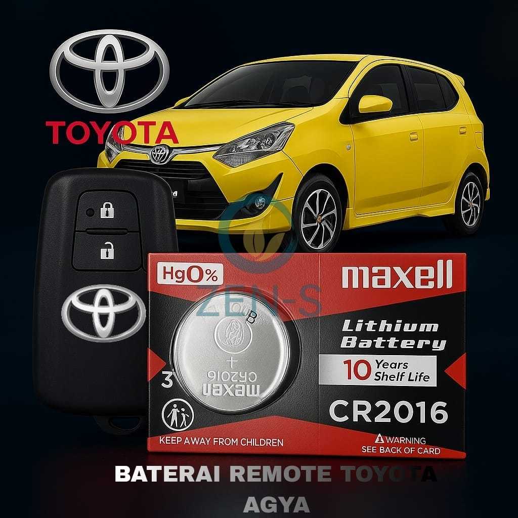 Batu Baterai Remote Keyless Mobil Toyota Agya Batre Kunci Original Batere Alarm Smartkey