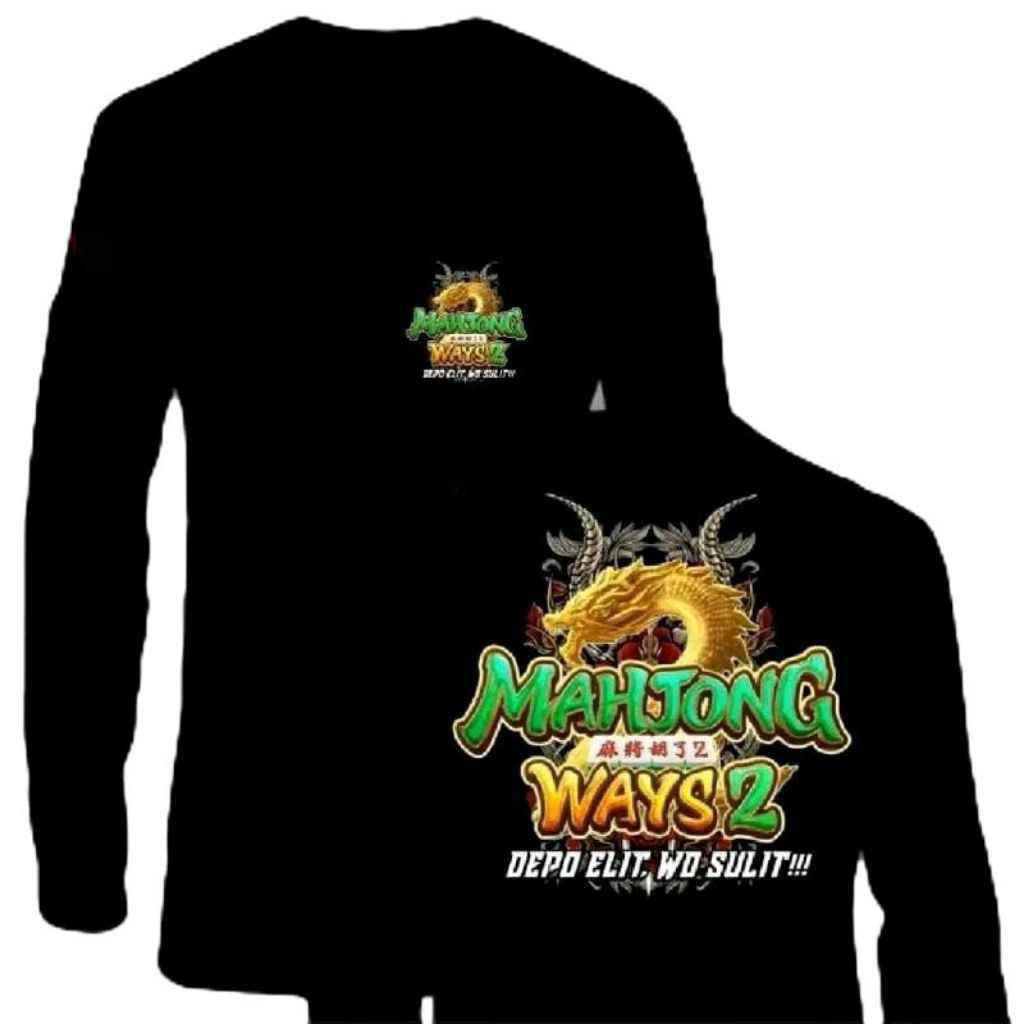 KAOS LENGAN PANJANG MAHJONG WAYS//TSHIRT MAHJONG