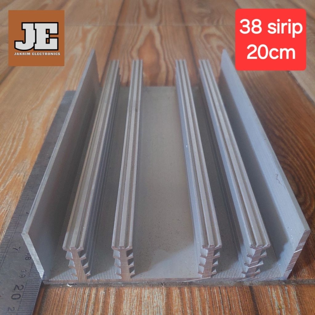 Heatsink Headsink 38 sirip 20 cm Pendingin Transistor Super Tebal