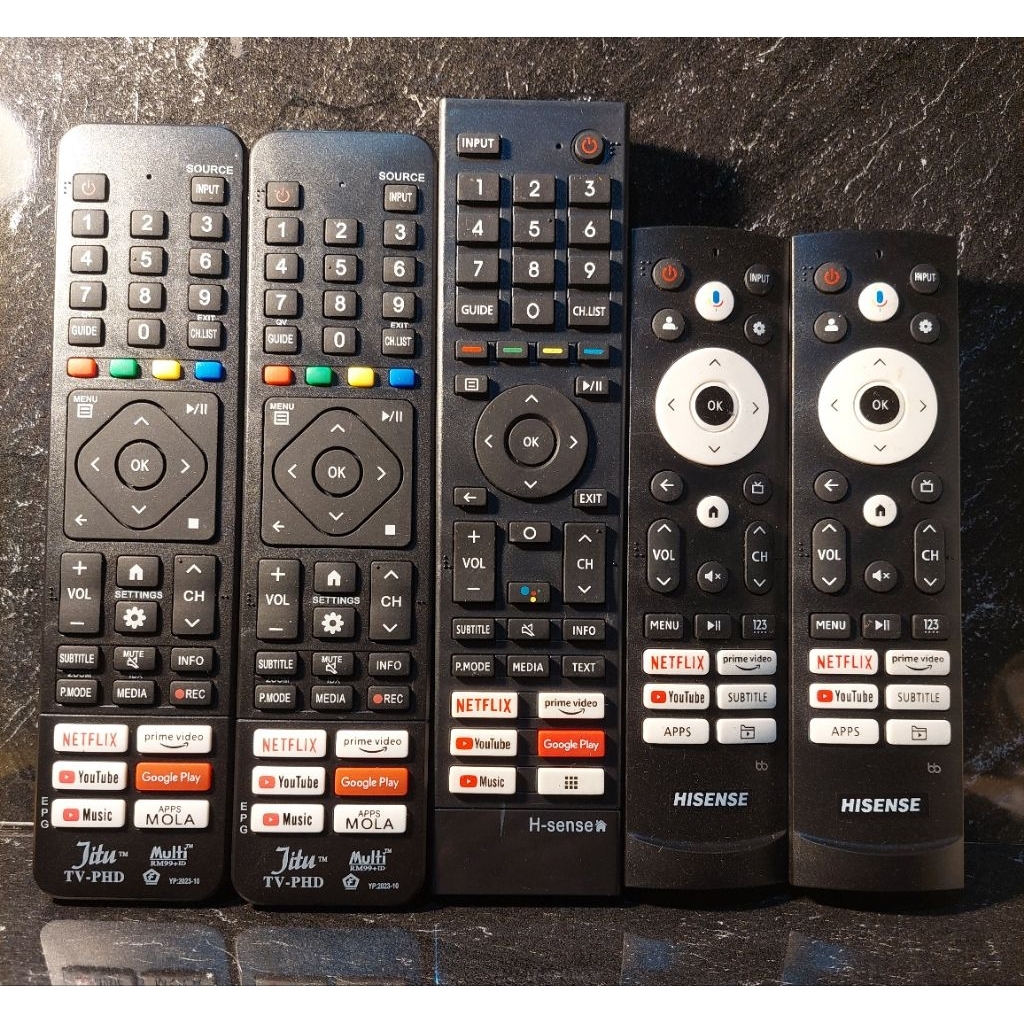 Remot Remote Hisense Smart tv Youtub Netflix TV Hisense LCD LED Android TV UHD 4K 43A6500H 50A6500H 