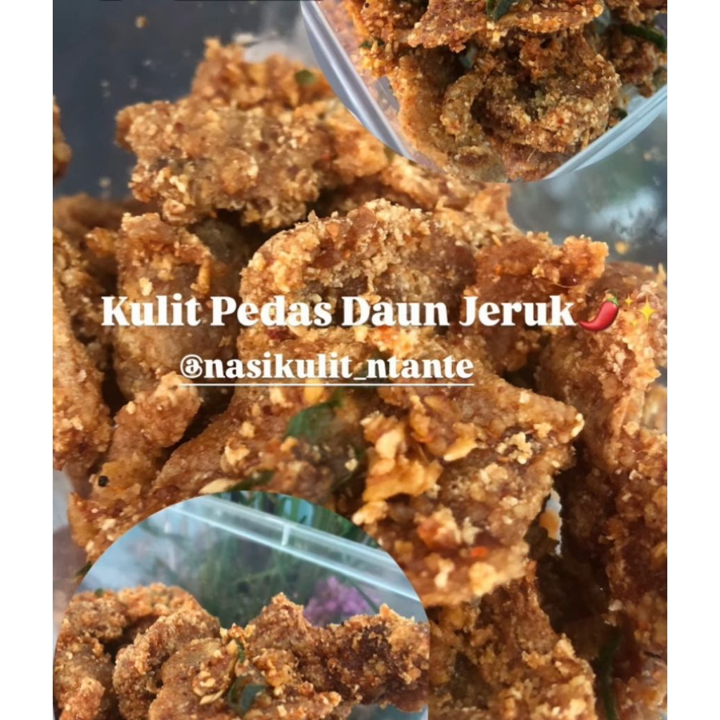 KULIT AYAM CRISPY PEDAS DAUN JERUK