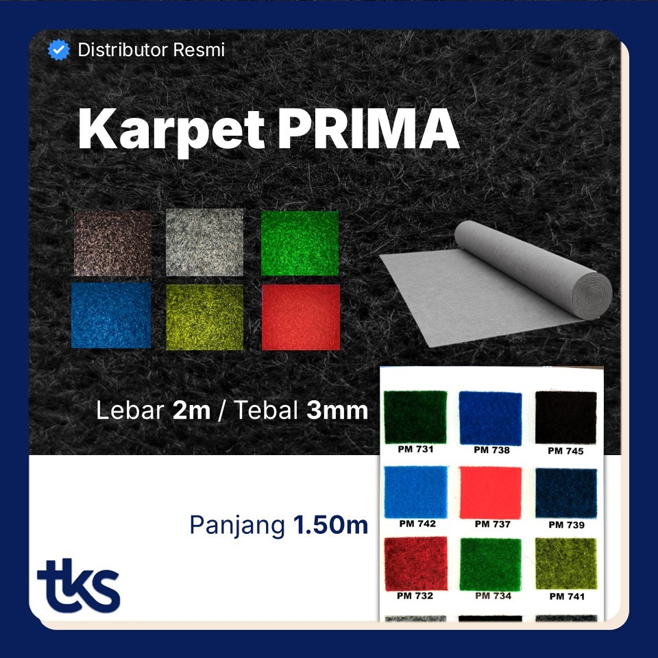 Karpet Bludru Polos PRIMA 150x200 / Karpet Mushola / Karpet Lantai / Karpet Panggung