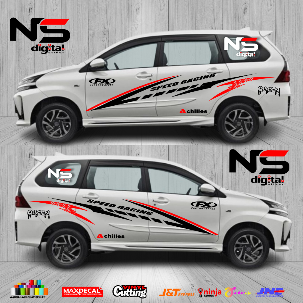 New Stiker Sticker Mobil Avanza Sticker Decal Mobil Toyota Avanza List Striping Mobil Cutting Avanza