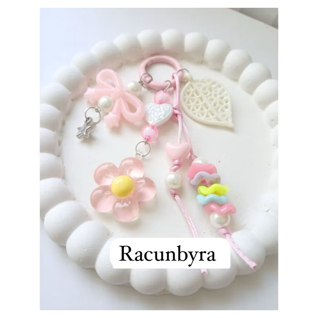 Bag Charm/Gantungan Tas/Gantungan Hp / Gantungan Kunci Serie Clay Bunga