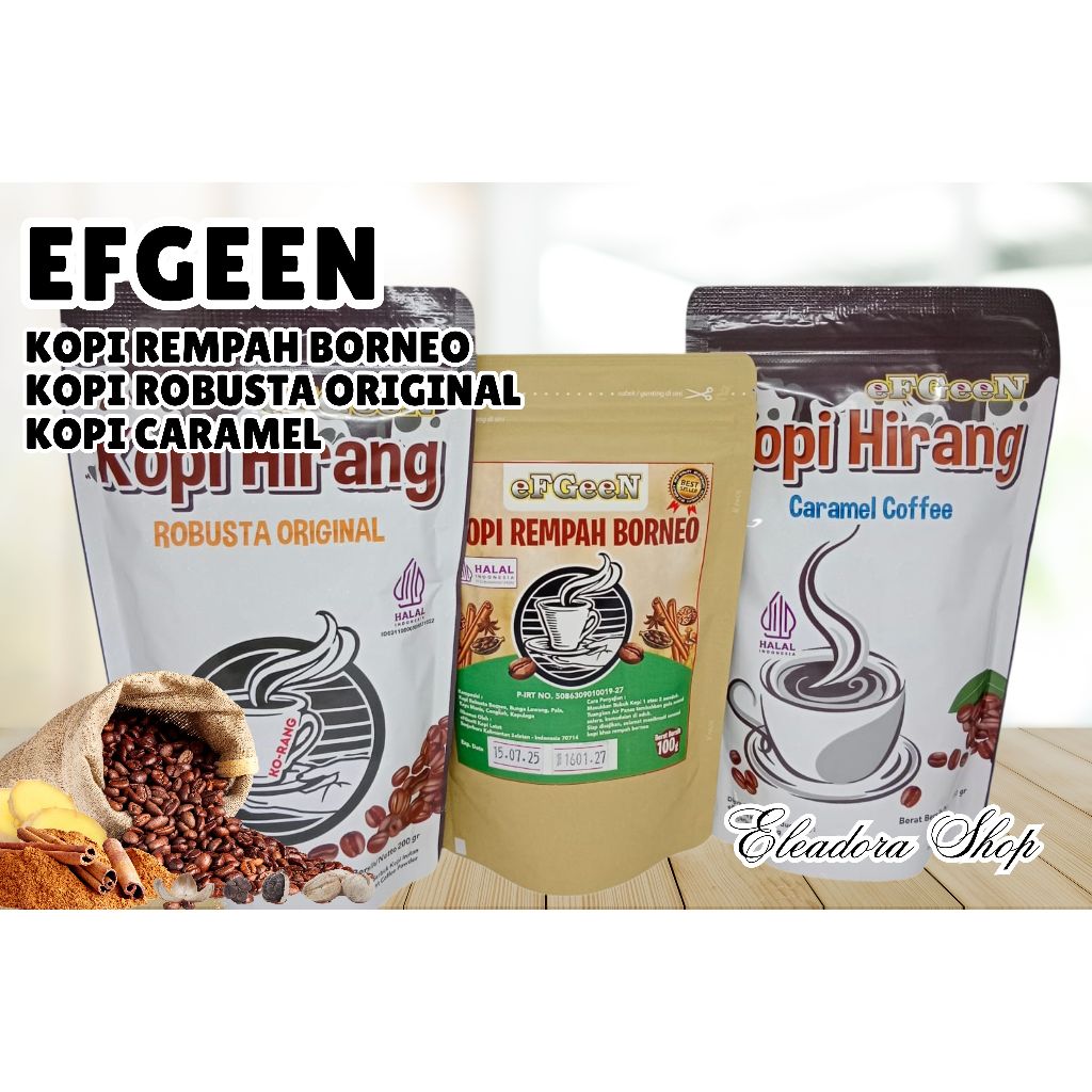 Kopi Hirang Produksi Efgeen Khas Banjarbaru - Kemasan 200 Gram