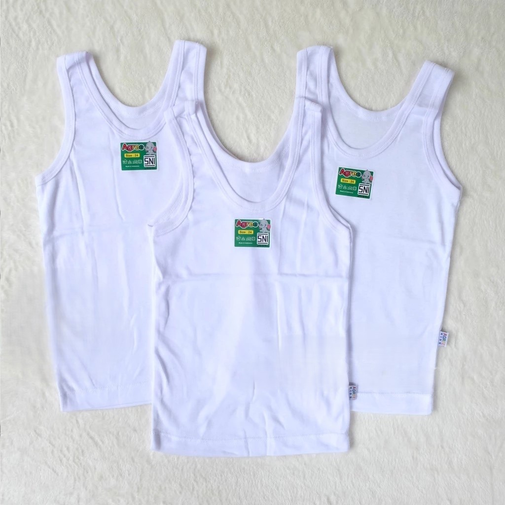 Singlet Agree Kids ST 04 Murah Dengan Tipe Paket ( 6 Pcs ) Kaos Dalam Agree | Kaos Kutang Murah | Si
