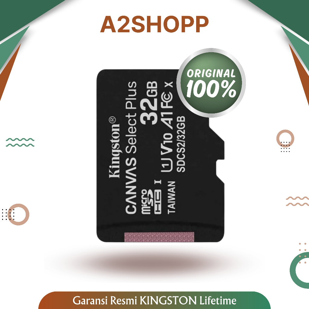 Micro SD Kingston 32GB Canvas Select Plus Original