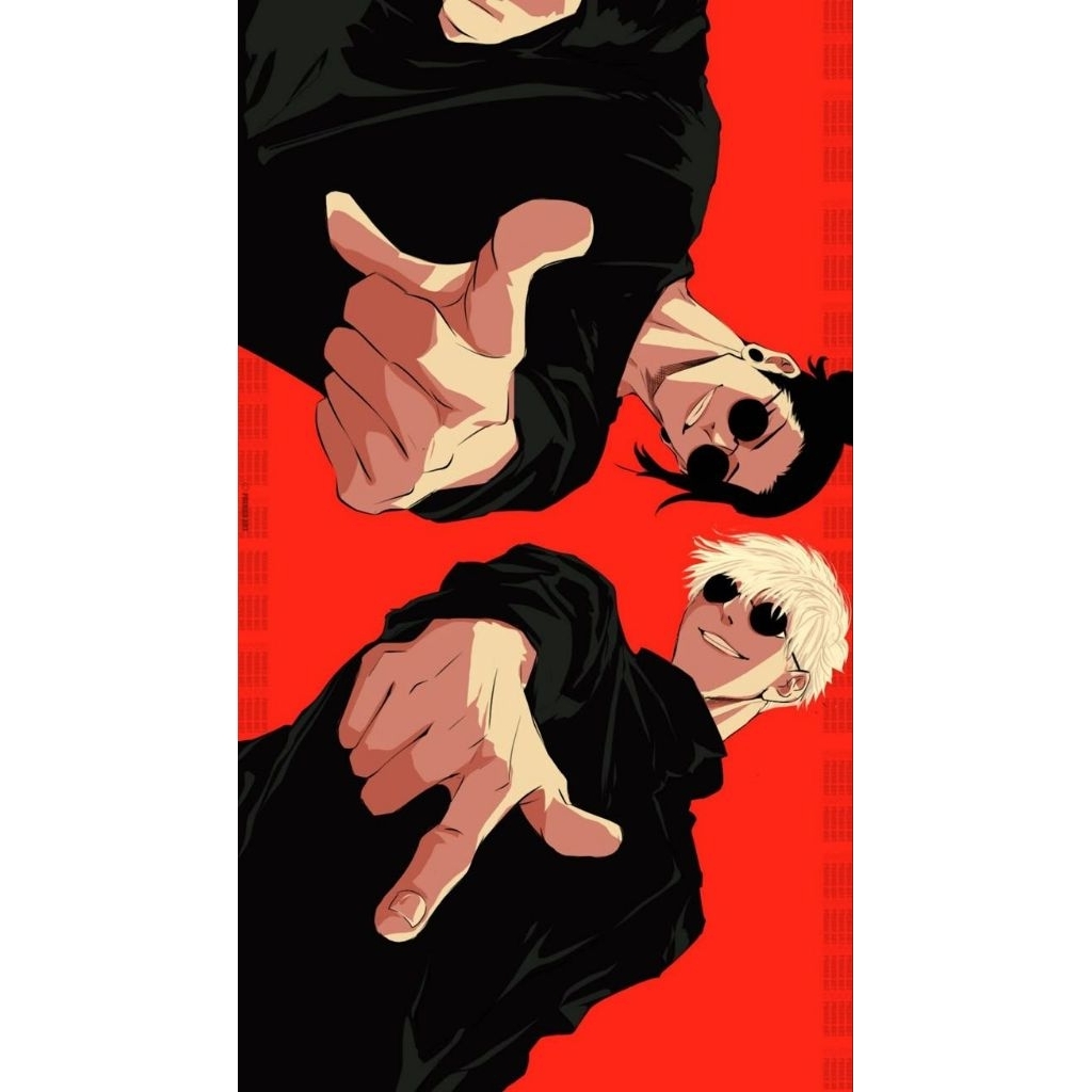 STICKER DINDING ANIME BAHAN MIROR