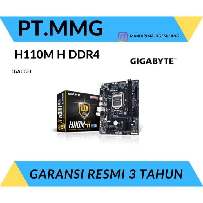 Mainboard Gigabyte H110M H - DDR4 HDMI VGA LGA 1151 H110 M H
