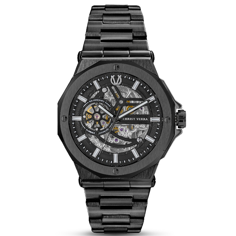 Galery Jam Tangan Christ Verra CV 120145G-16 BLK Automatic
