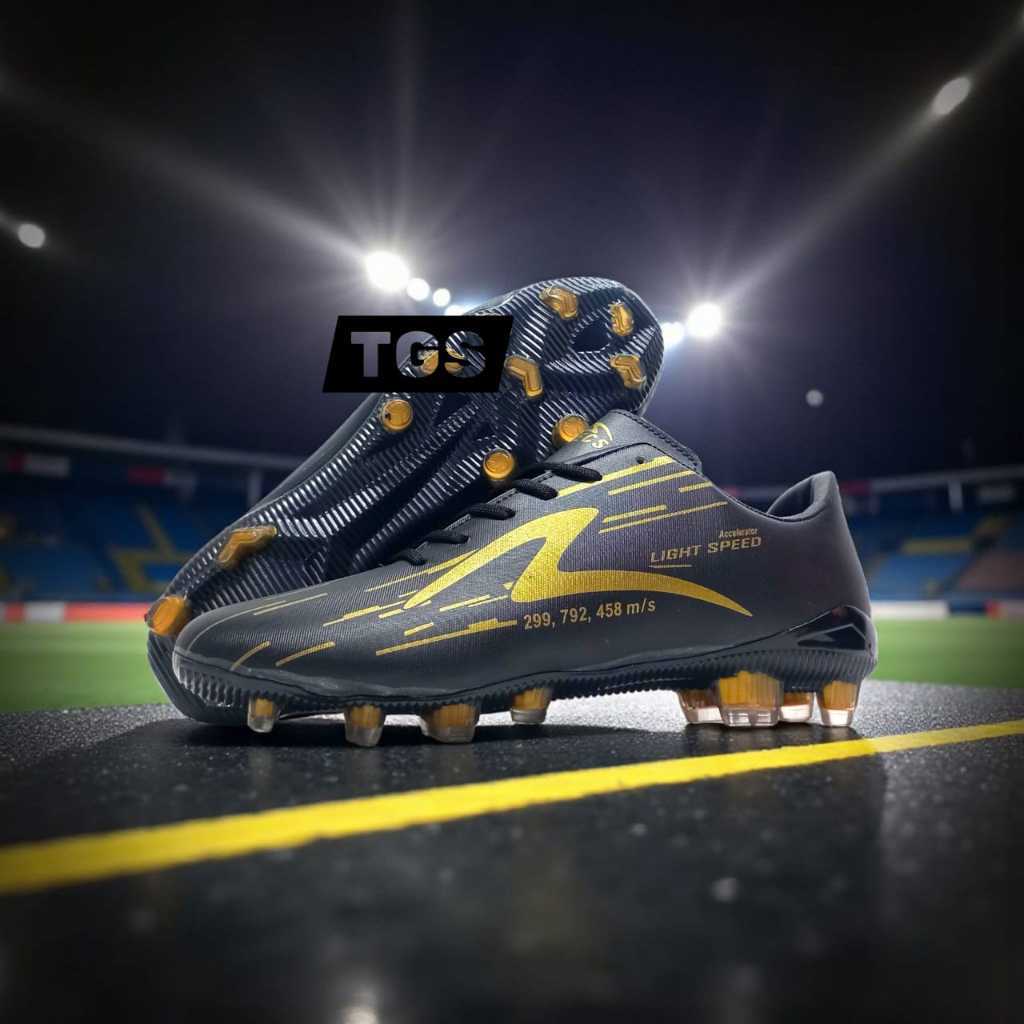 Sepatu Bola Specs Accelerator Lightspeed Reborn Black gold