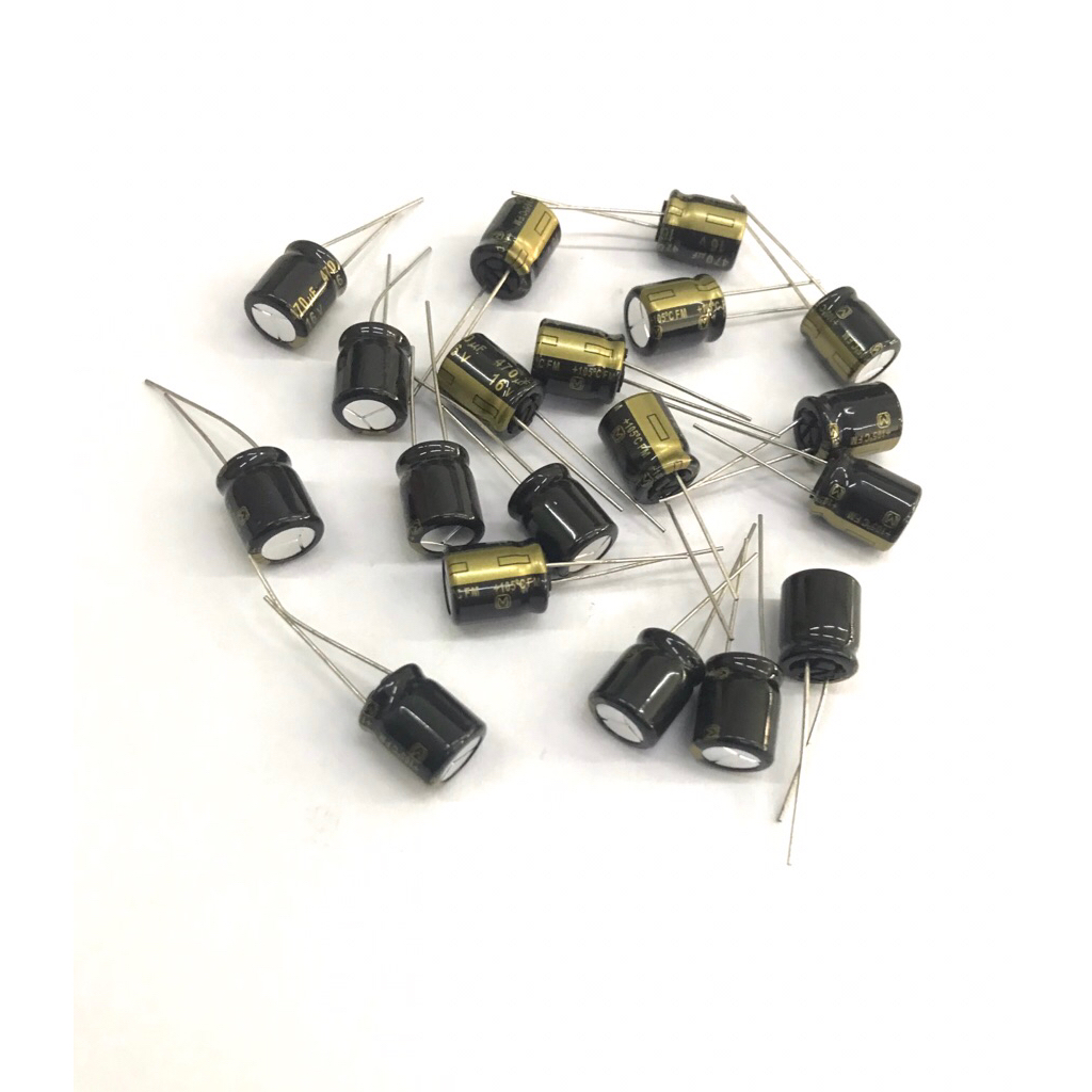 Elco Panasonic 470uf 16V 470mikro farad 16Volt