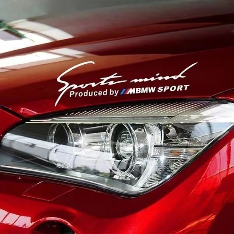 Stiker lampu mobil, dekorasi kap mesin, stiker pintu samping mobil untuk BMW M E34 E36 E60 E90 E46 E