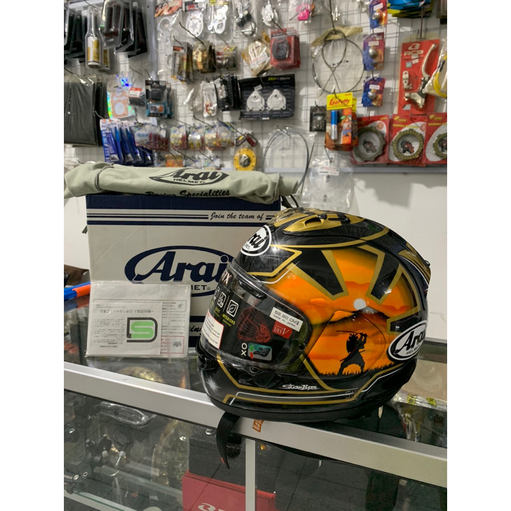 arai RX7X pedrosa spirit gold