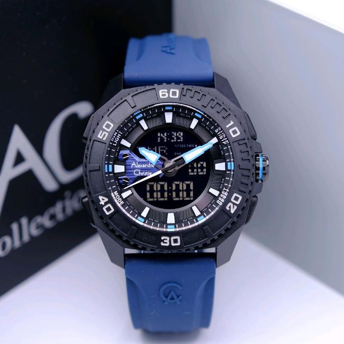 Jam Tangan Pria Alexandre Christie AC9502 / AC 9502 Original – Rubber  Garansi Resmi 1 Tahun