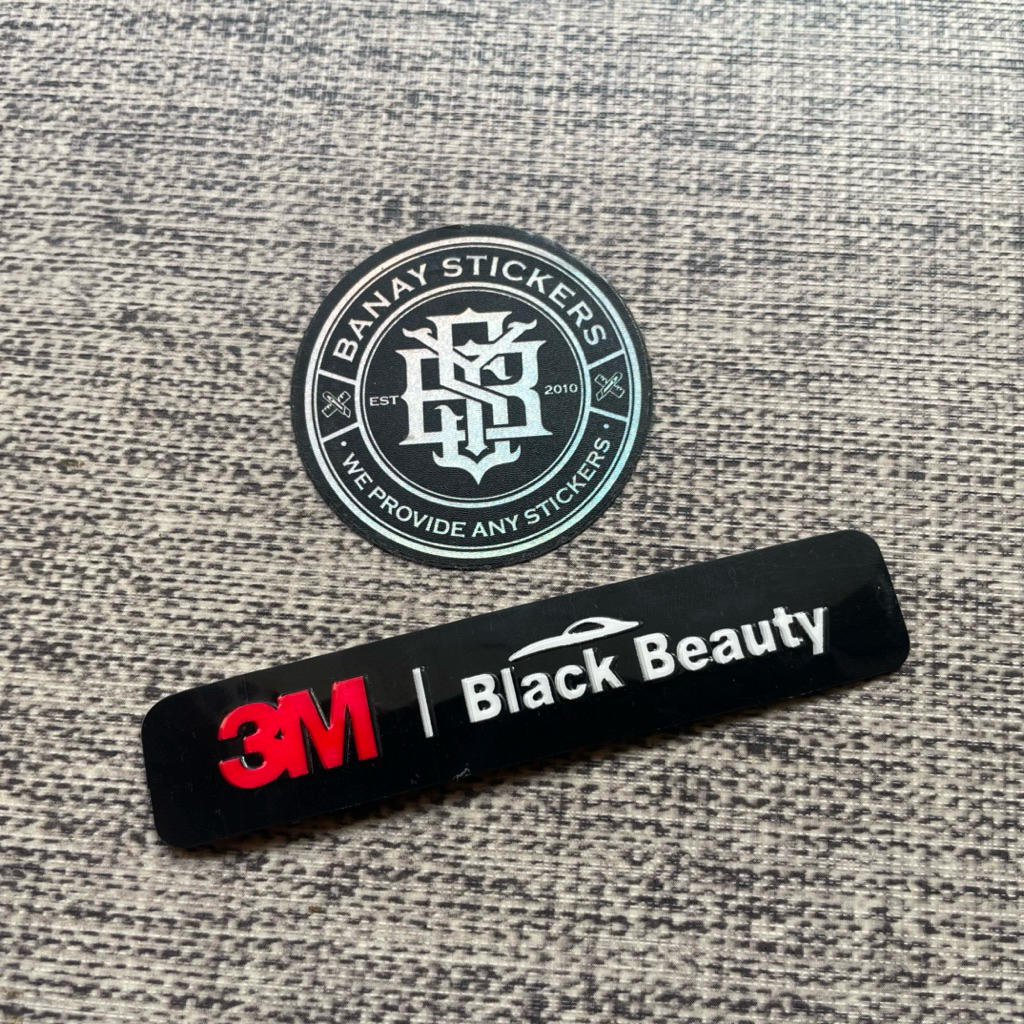 Emblem Emboss 3M BLACK BEAUTY