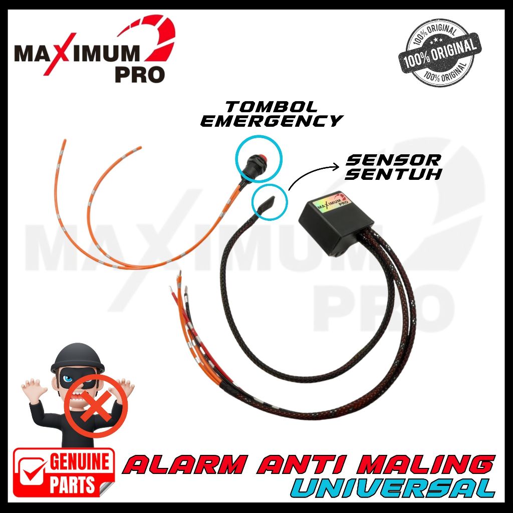 ANTI MALING MOTOR SENSOR SENTUH TANPA ALARM UNIVERSAL SEMUA MOTOR SOKET SOCKET ALARM EMERGENCY HONDA