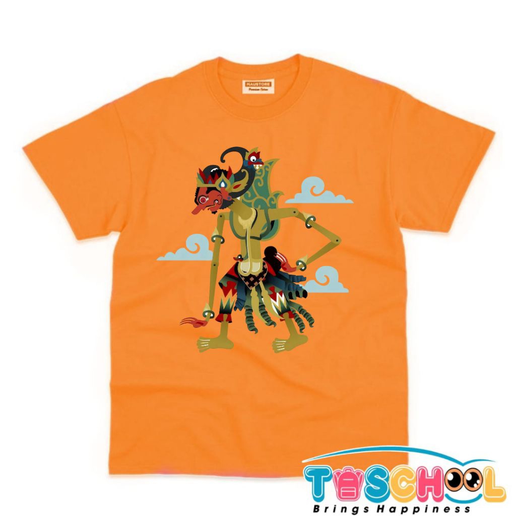 BAJU ANAK KAOS ANAK MOTIF WAYANG ATASAN ANAK