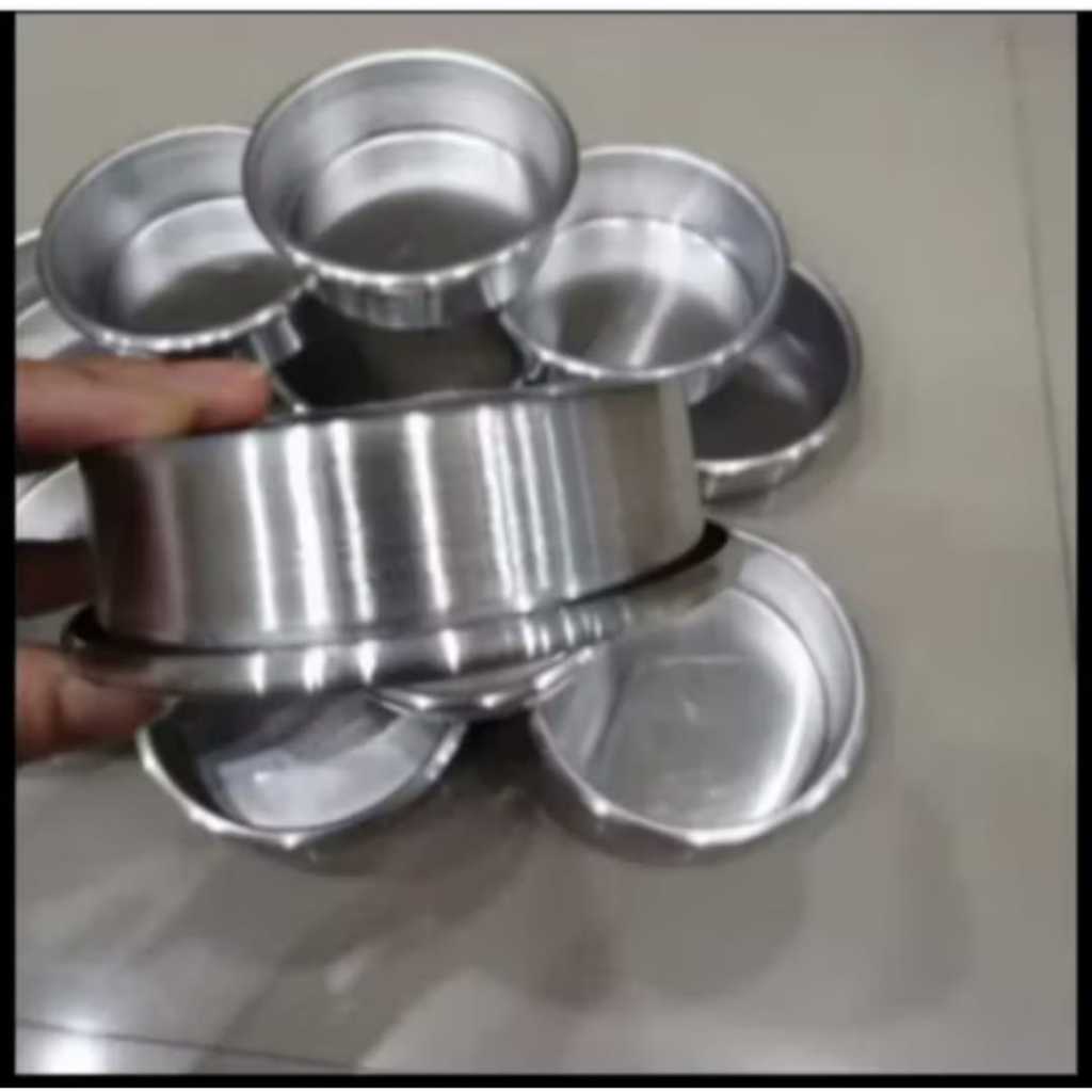 loyang bolu bulat press 10cm / loyang bulat cromboloni tanpa sambungan / cetakan kue bulat / loyang 