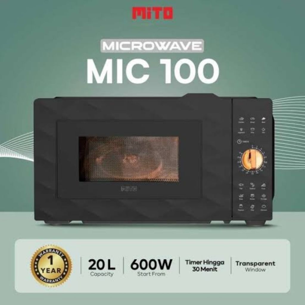 Microwave Mito MIC 100 Microwave MIC-100 Mito Low Watt 20 Liter MITO MIC100