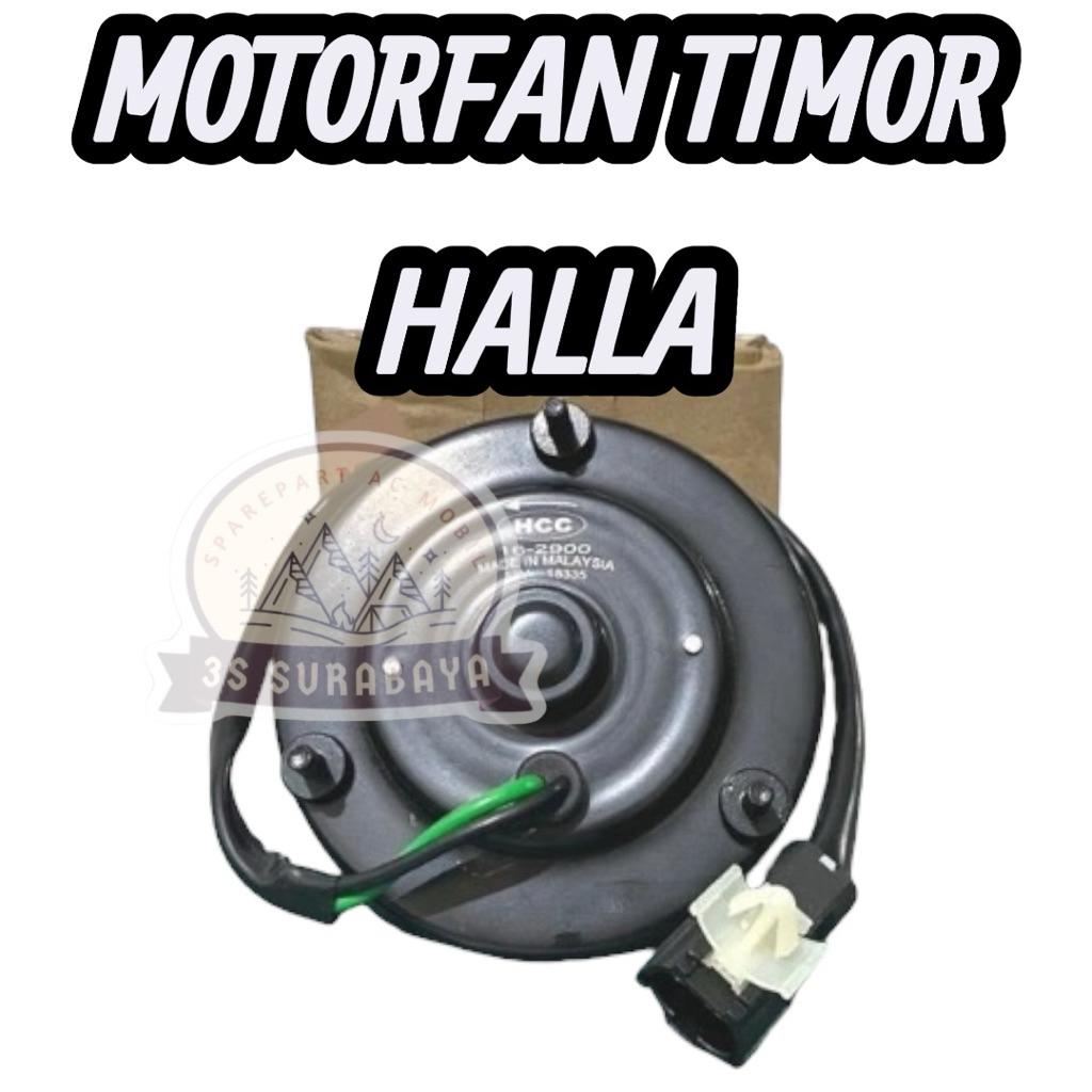 Motorfan Timor Halla asli Hcc Ac mobil Motor fan Radiator Ac mobil (Baru/New)