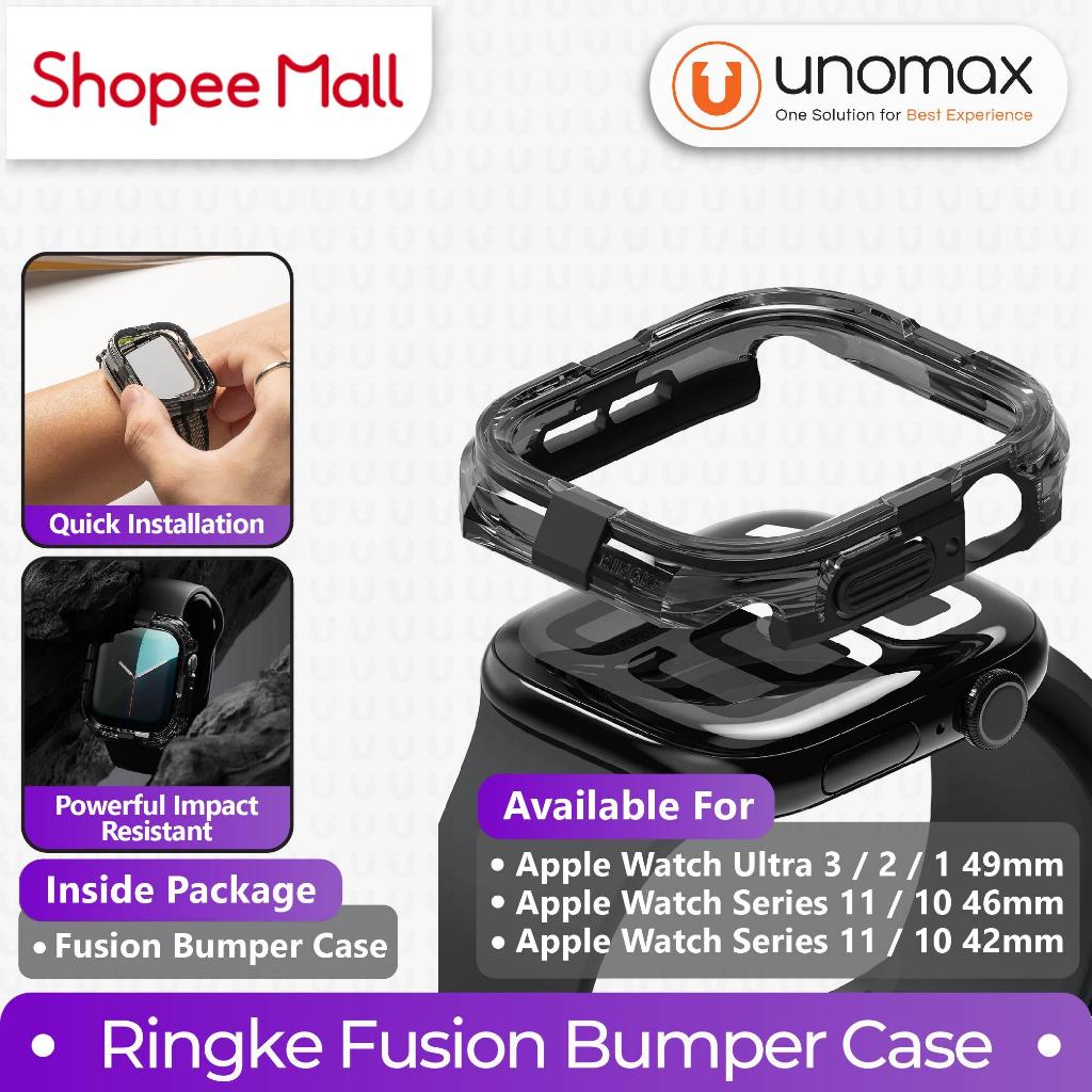 Case Apple Watch Series 11 / 10 42mm Ringke Fusion Bumper Hybrid Casing