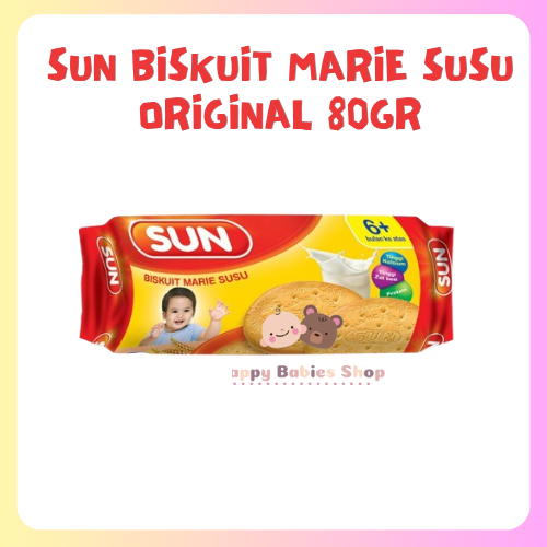 SUN - MARRIE Roll | Biskuit Marie Susu - Biskuit Bayi SUN 80gr