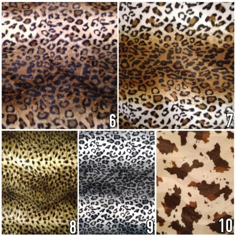 Kain Bulu Beludru Motif Macan Zebra Tutul Untuk Sofa Reog Jaranan Barongshai