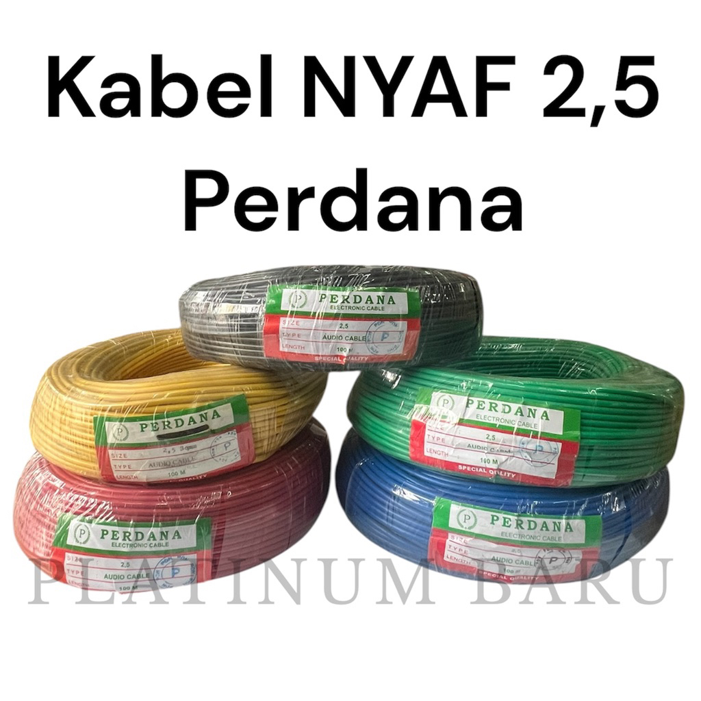 Kabel audio - kabel NYAF - kabel listrik 1x2,5 Perdana - kabel 2,5mm - 100 meter