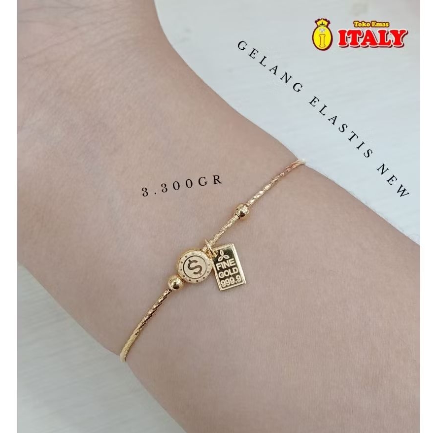 gelang emas tua variasi elastis