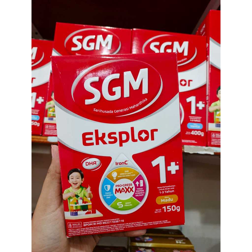 Susu SGM 1+ (1-3 tahun) 150 Gram Madu
