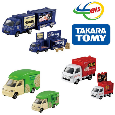 991106 - TOMICA FOOD TRUCK 3 CARS GIFT SET