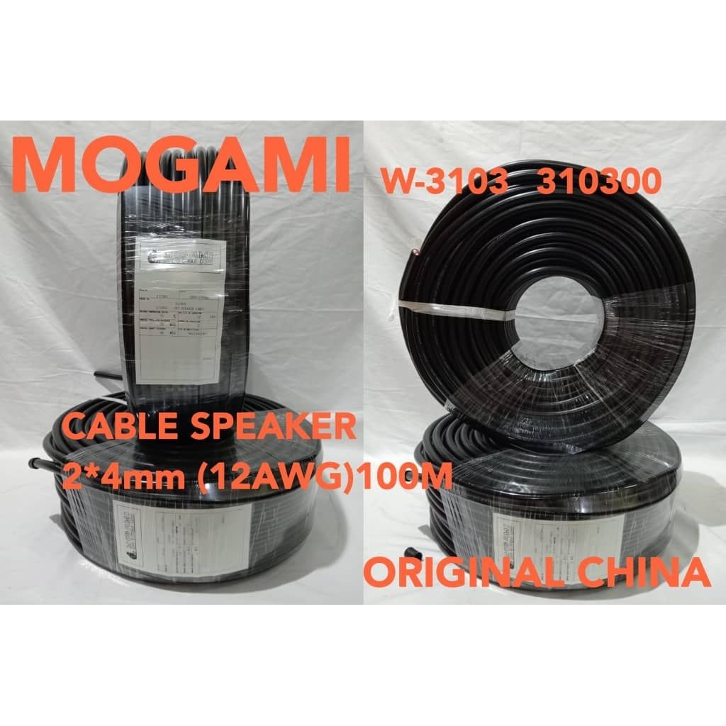 KABEL SPEAKER 2X4 MOGAMI W-3103 CABLE SPEAKER  MOGAMI 310300 100 METER