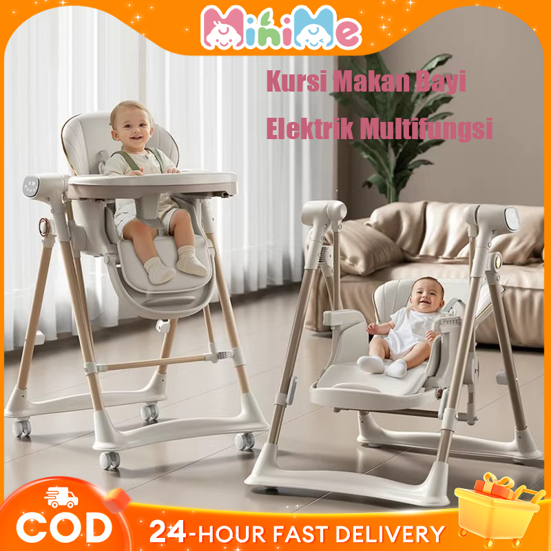 Listrik Cerdas Kursi Makan Bayi Elektrik Multifungsi 0-6 Tahun Portable Booster Seat Lipat Tempat Ti