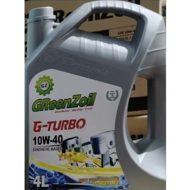 oli mesin Greenzoil G-turbo diesel 4L 10w-40 untuk mobil innova reborn, innova 2kd, fortuner, triton