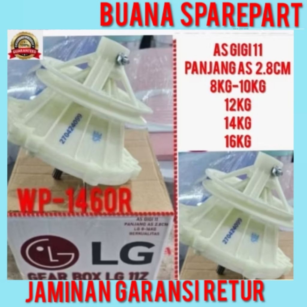 REDUCER MESIN CUCI LG AS11 GEARBOX LG GEAR BOX MESIN LG AS11 ASLI ORIGINAL