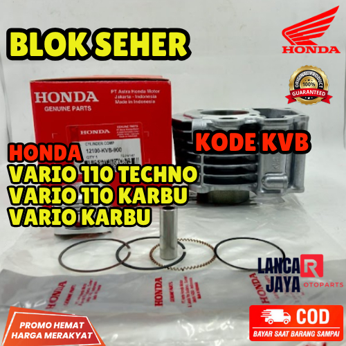 BLOK SEHER HONDA KVB | HONDA AHM VARIO 110 TECHNO, VARIO 110 KARBU, VARIO KARBU ORIGINAL