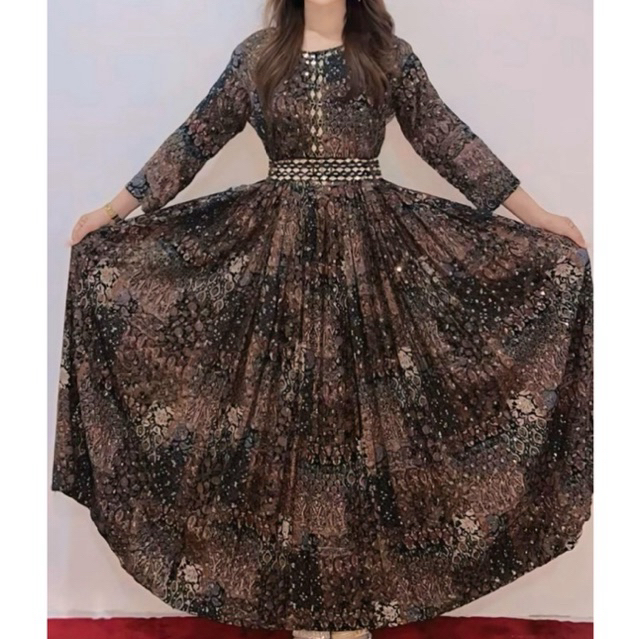 Baju dres model india rayon(2545)