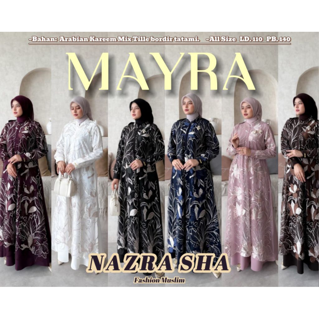 (pN) YASTRIB MAYRA MAFAZA Baju Dress Gamis Wanita Muslimah Mayra Dress By Yastrib Altin. Nazra Sha